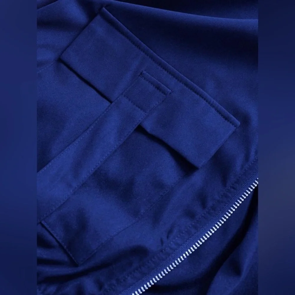 SHEIN Royal Blue Wide Leg Track Pants with Matching Jacket